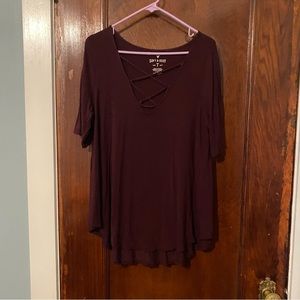 American Eagle Soft & Sexy Flowy Shirt